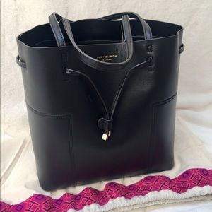 Tory Burch Block T drawstring tote